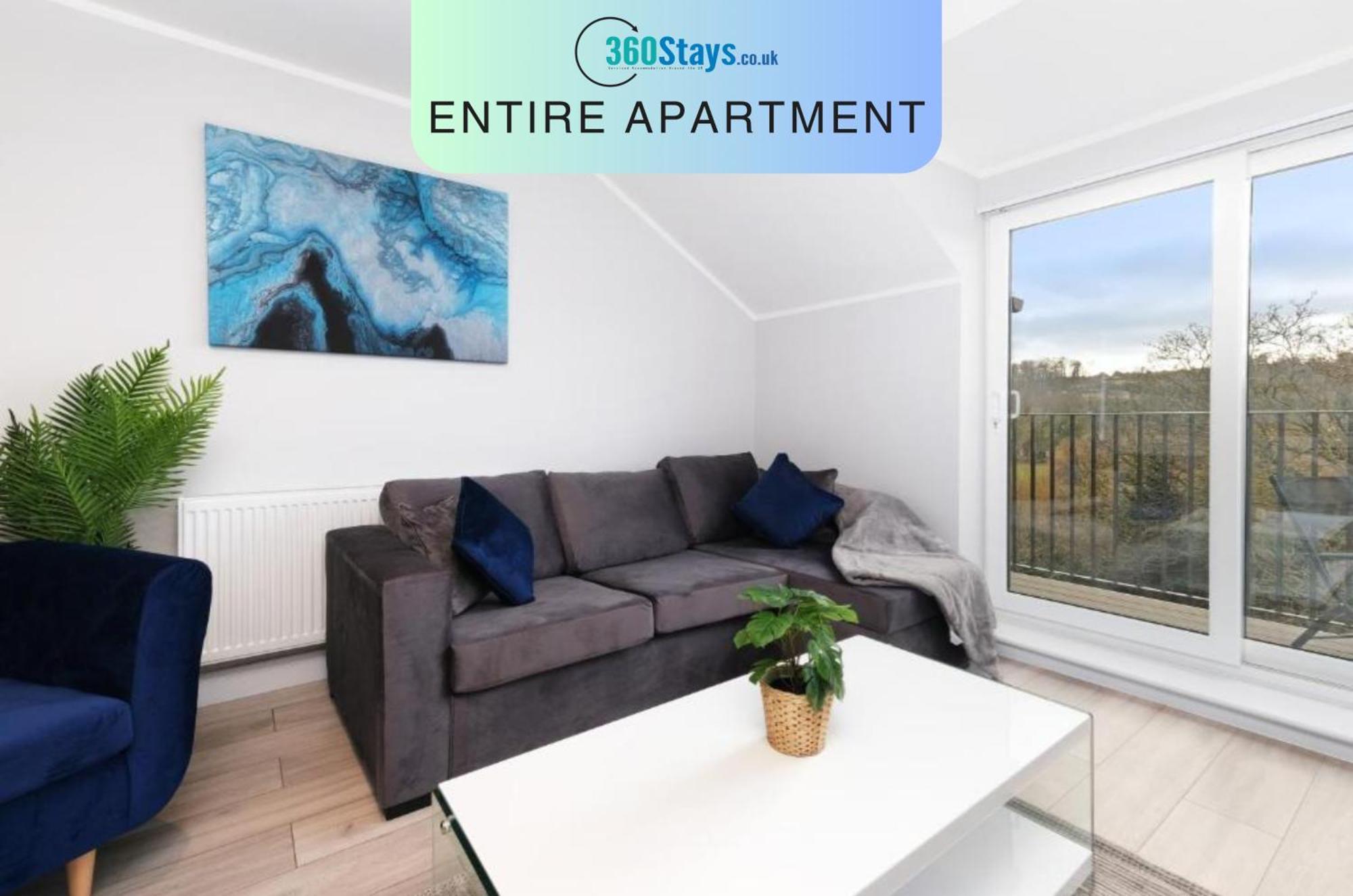 2 Bedroom Penthouse With Parking High Wycombe By 360Stays Buitenkant foto
